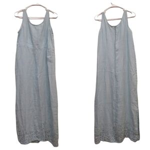 Karavan maxi sleeveless embroidered dress